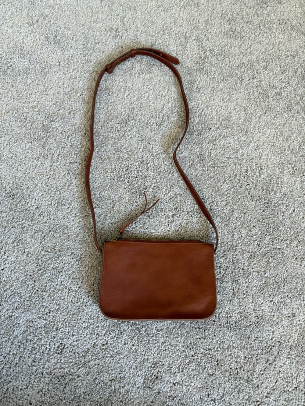 Madewell Simple Crossbody bag in Cognac